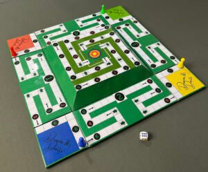SAPORIGO Drains & Darts | 3D Dual-Path Dice Board Game | Modern Snakes & Ladders Alternative | Family Fun