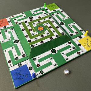 SAPORIGO Drains & Darts | 3D Dual-Path Dice Board Game | Modern Snakes & Ladders Alternative | Family Fun