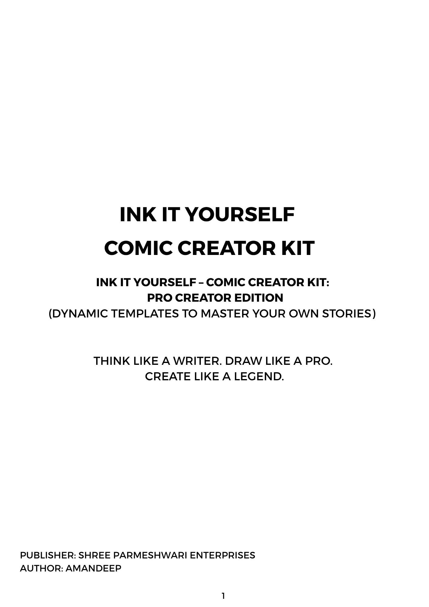 Ink It Yourself: Pro Creator Creator Kit – Professional Printable Templates & Storytelling Guide - Image 3